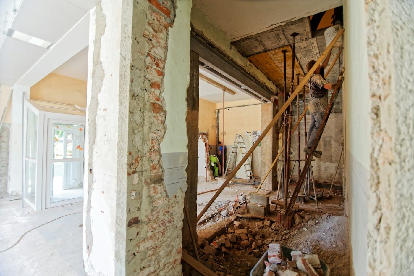 Chantier de rénovation en cours